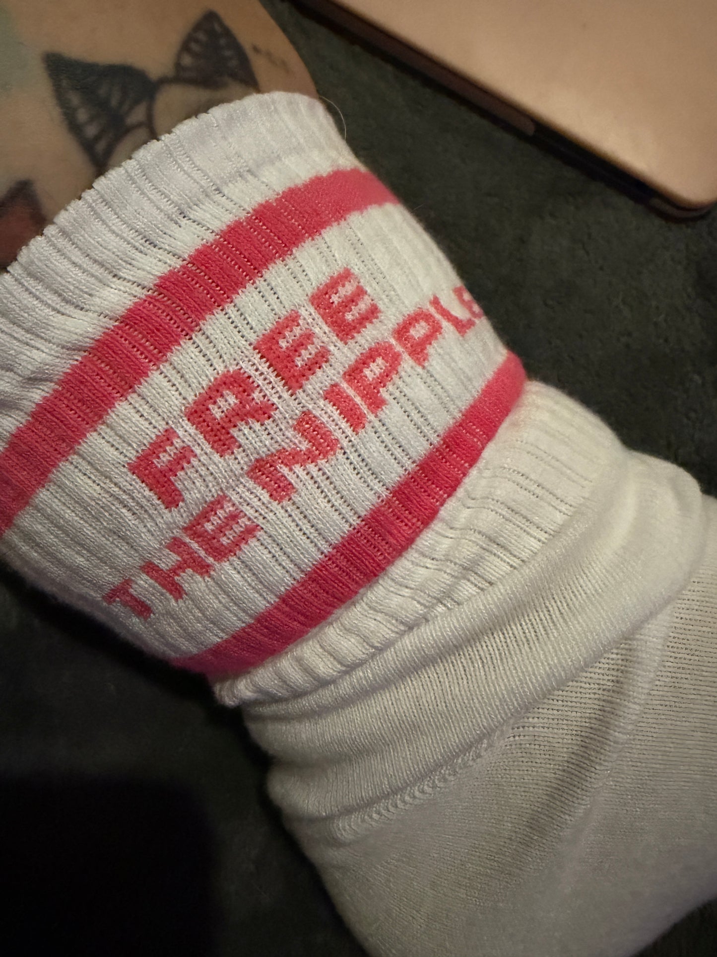 Free The Nipple Crew Socks